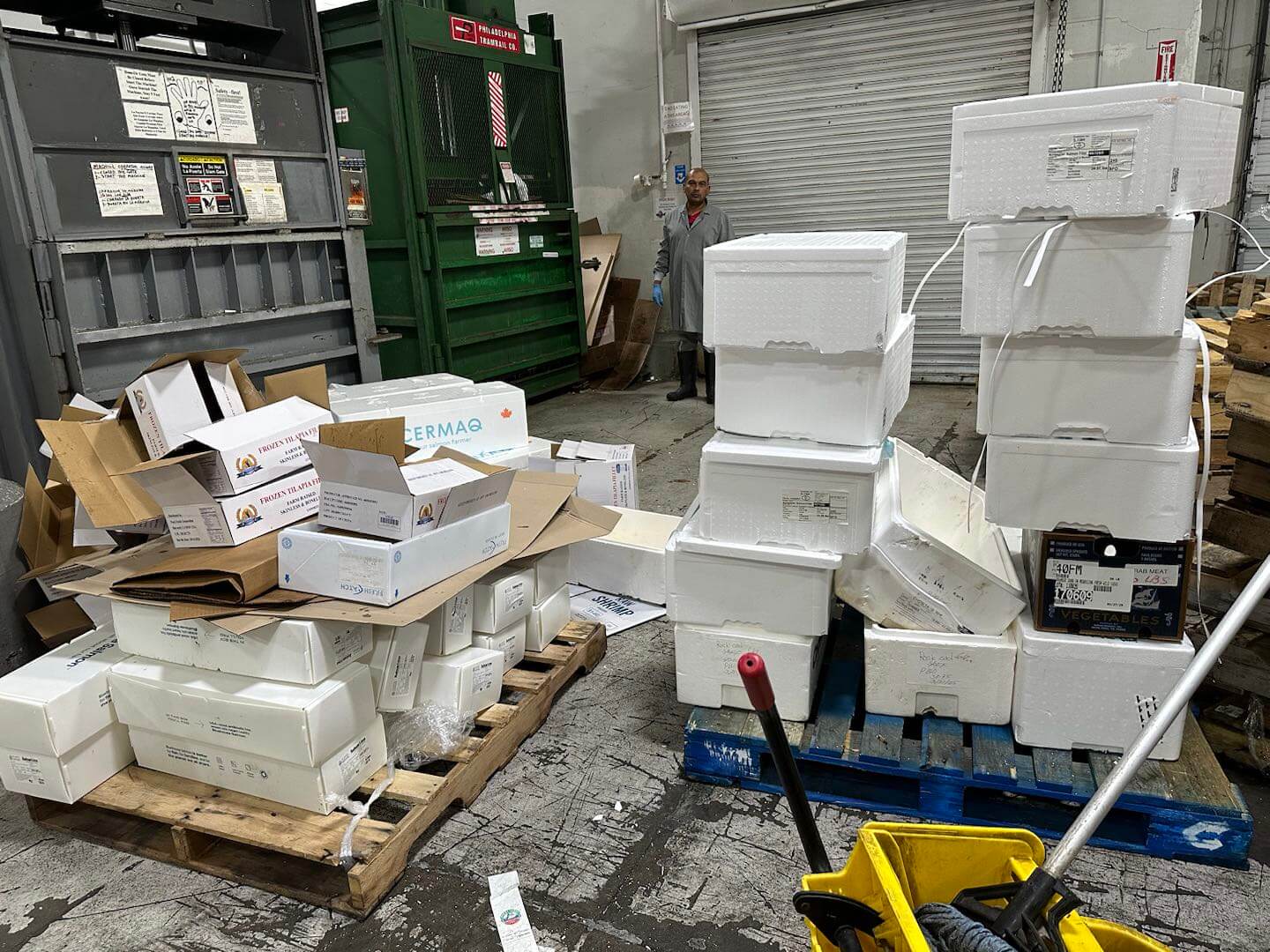 riciclo di polistirolo