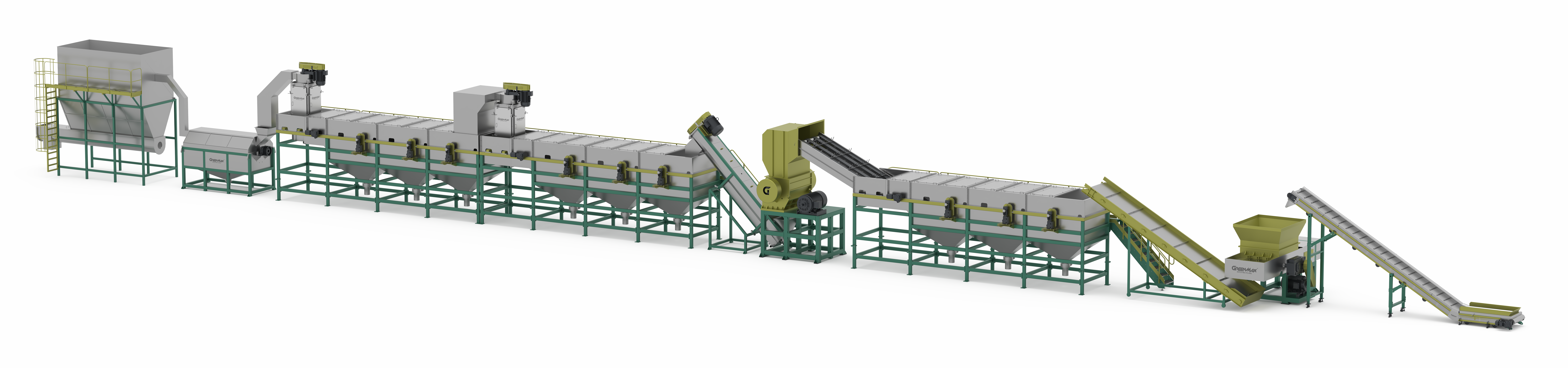 Linea di lavaggio per riciclare in plastica